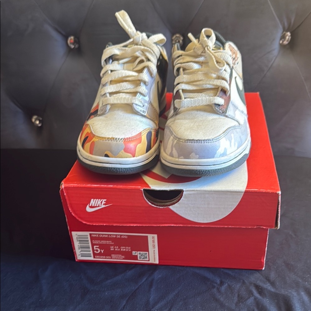Nike Metallic Dunk Low Sneakers Shimmering Finish